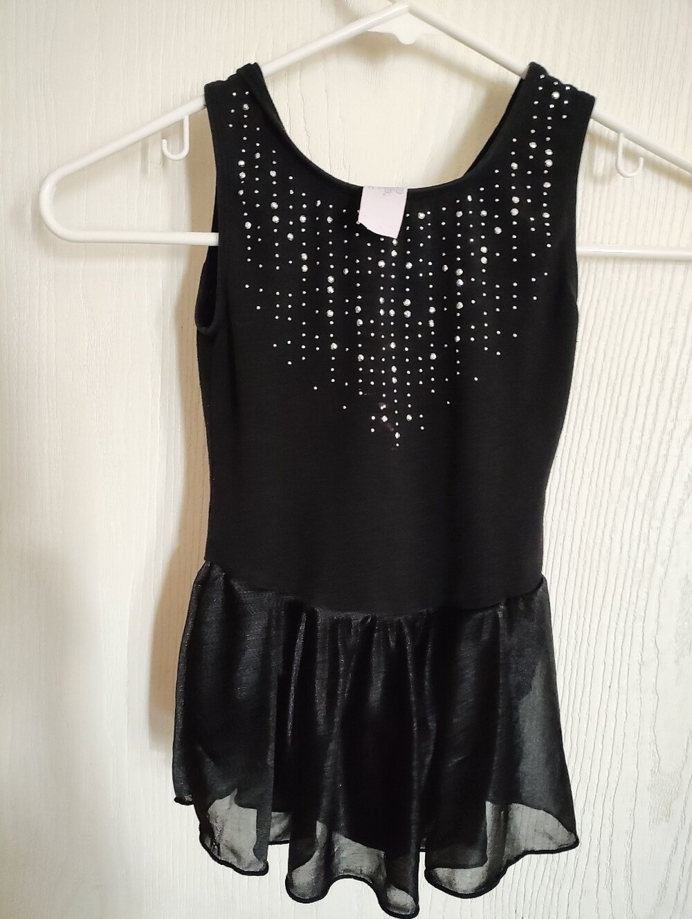 Girls' Black Sparkle Dance Dress